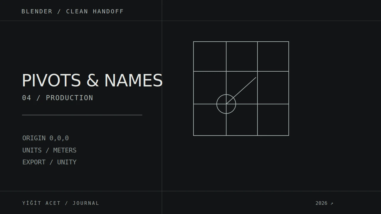 ACT in My Blender Workflow: Pivots, Names and Cleaner Unity Exports cover
