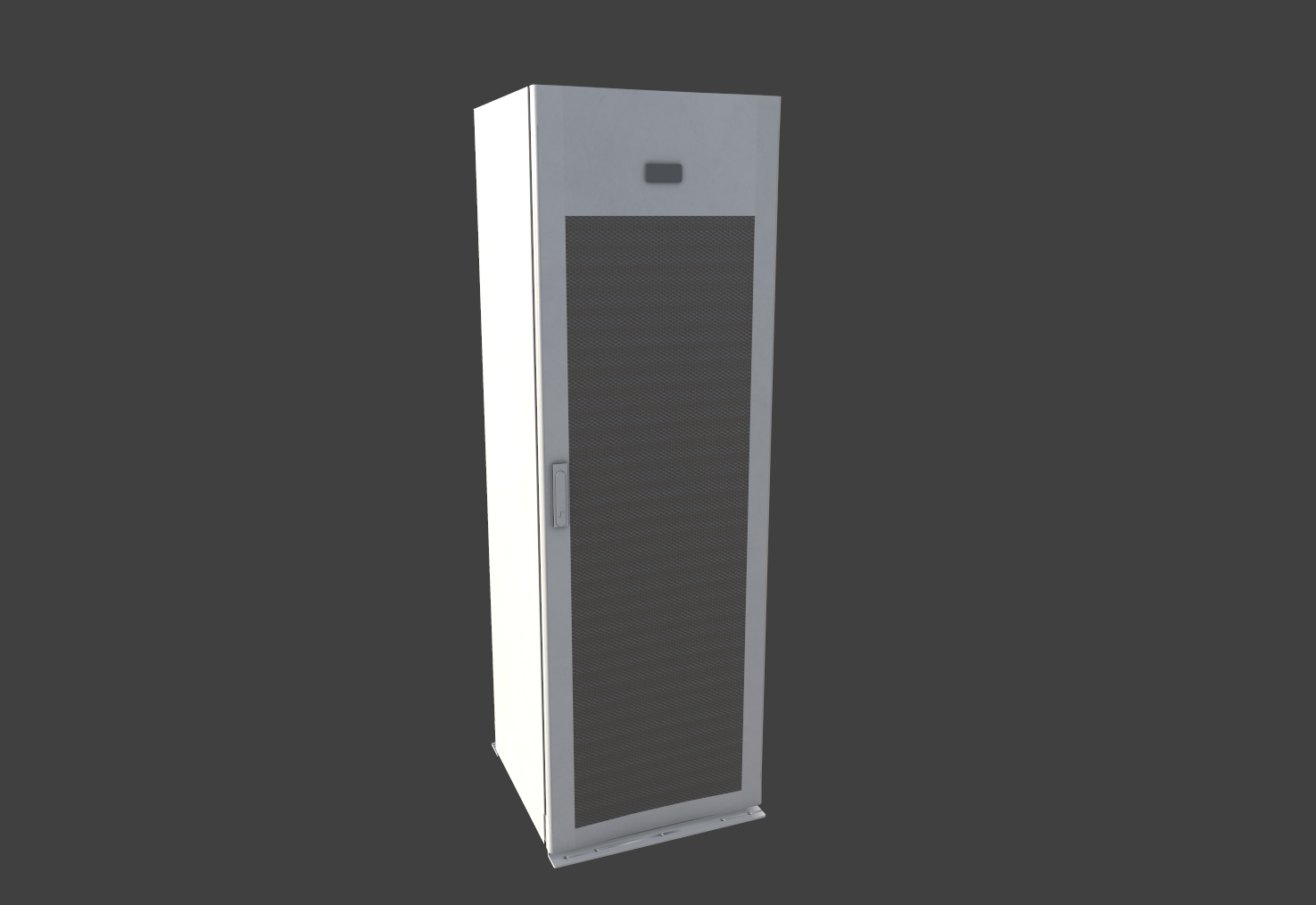 Data cabinet / grille and panel material treatment