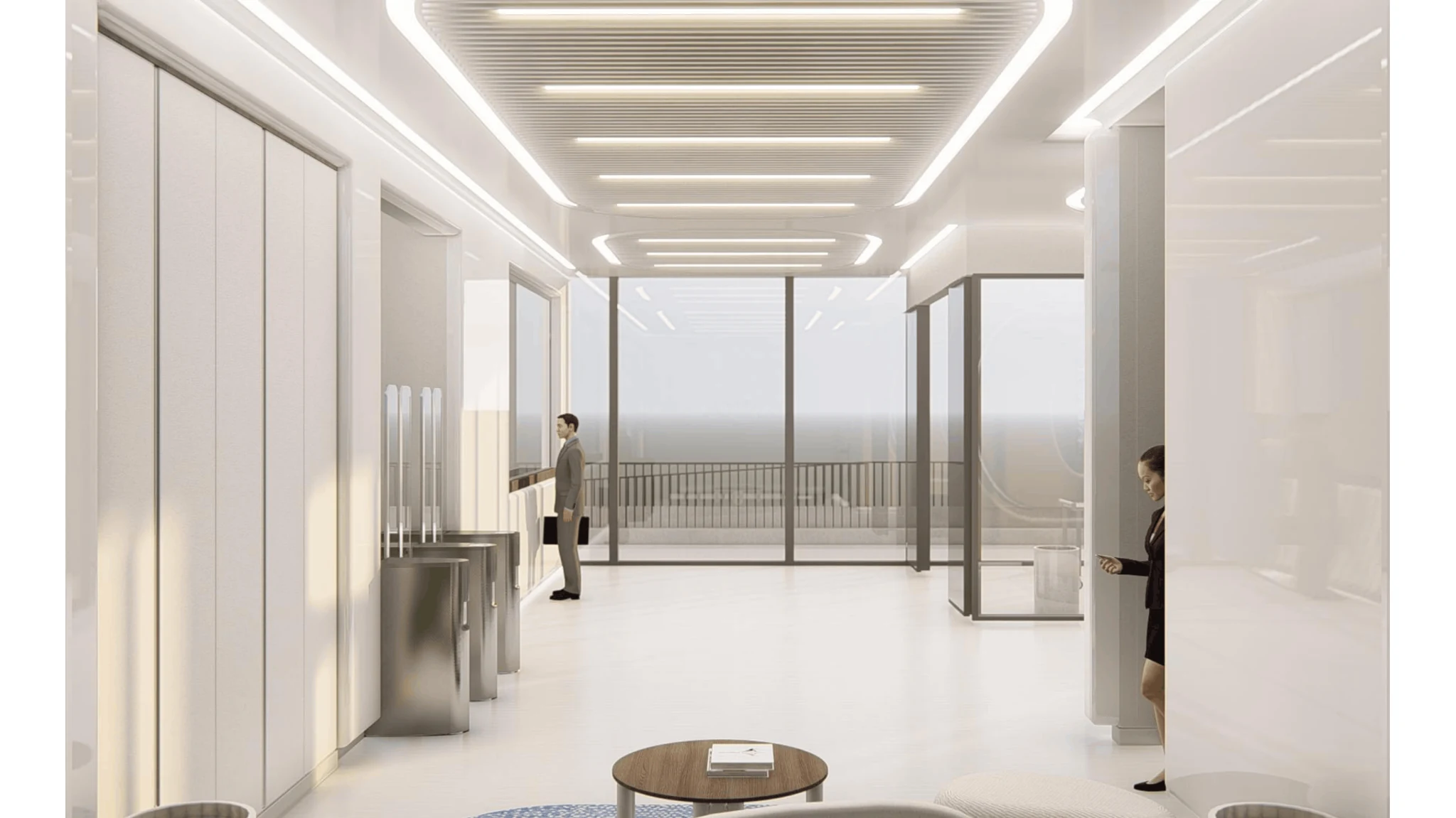 Lobby circulation / directional perspective