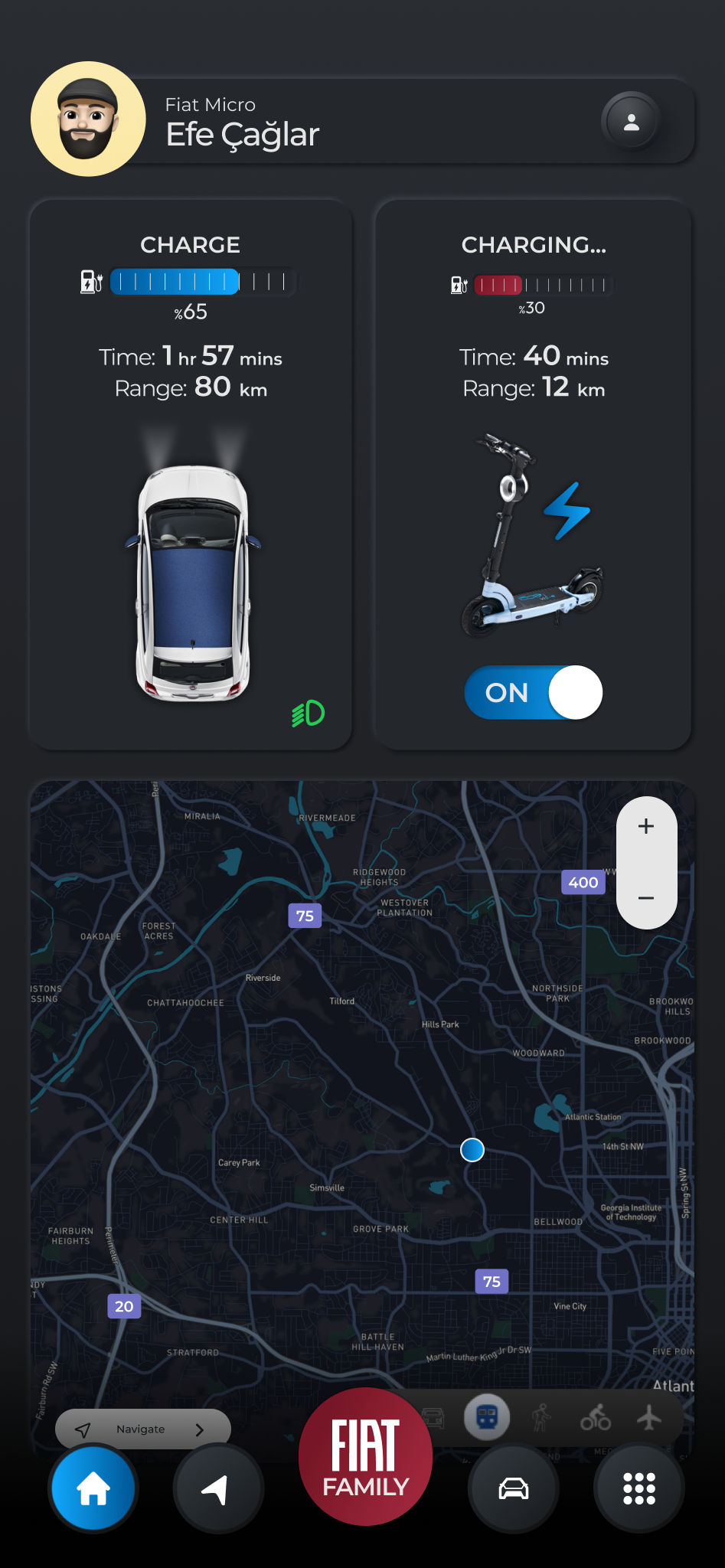 Companion mobile app · home