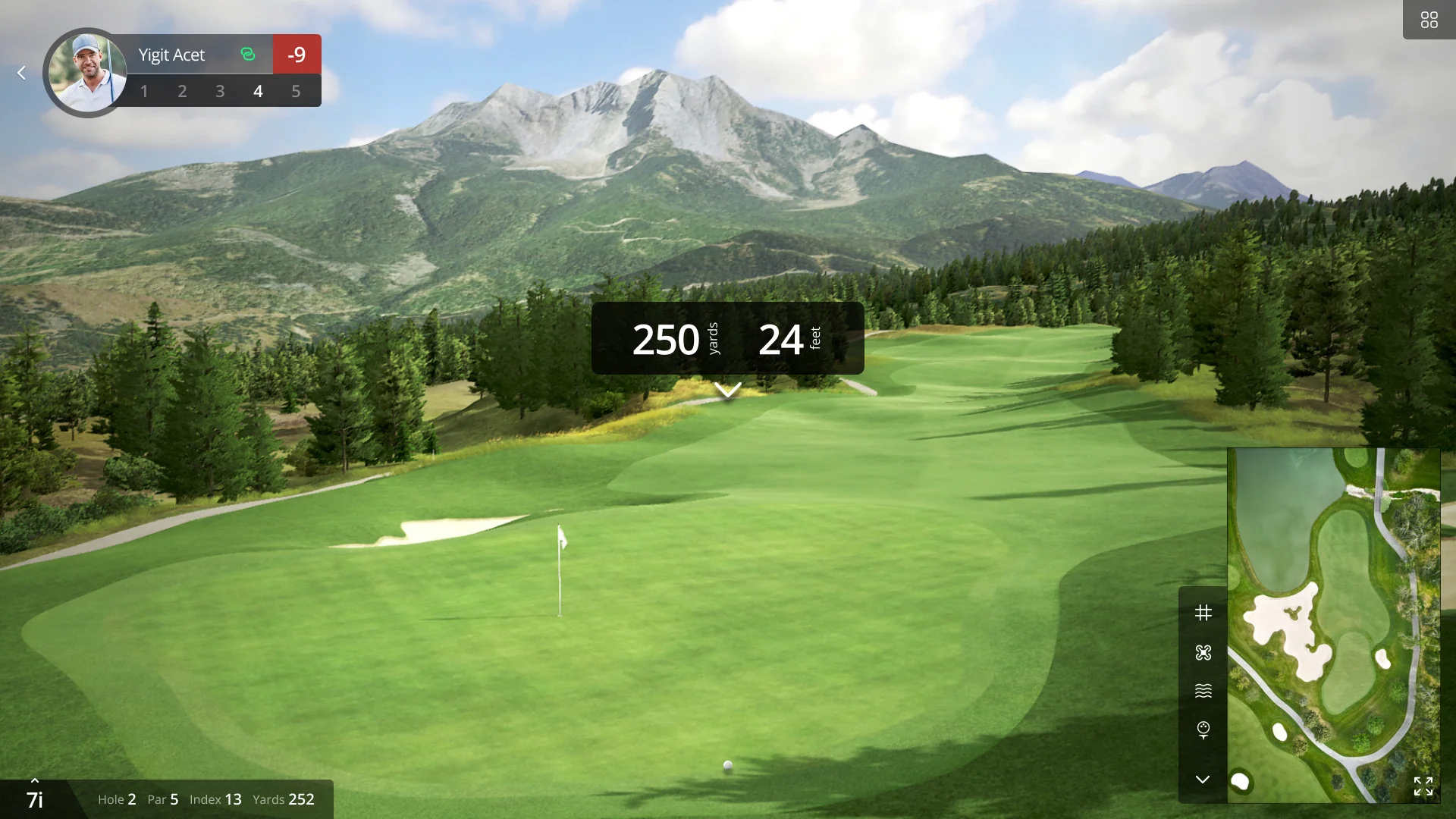 On-course HUD