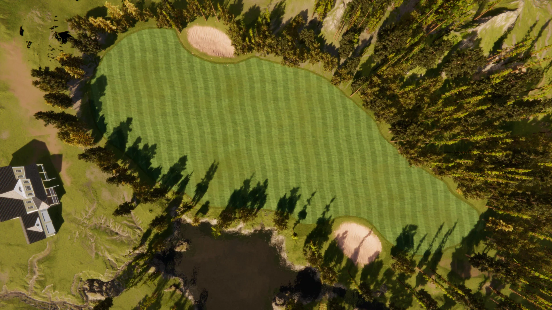 Top-down course layout