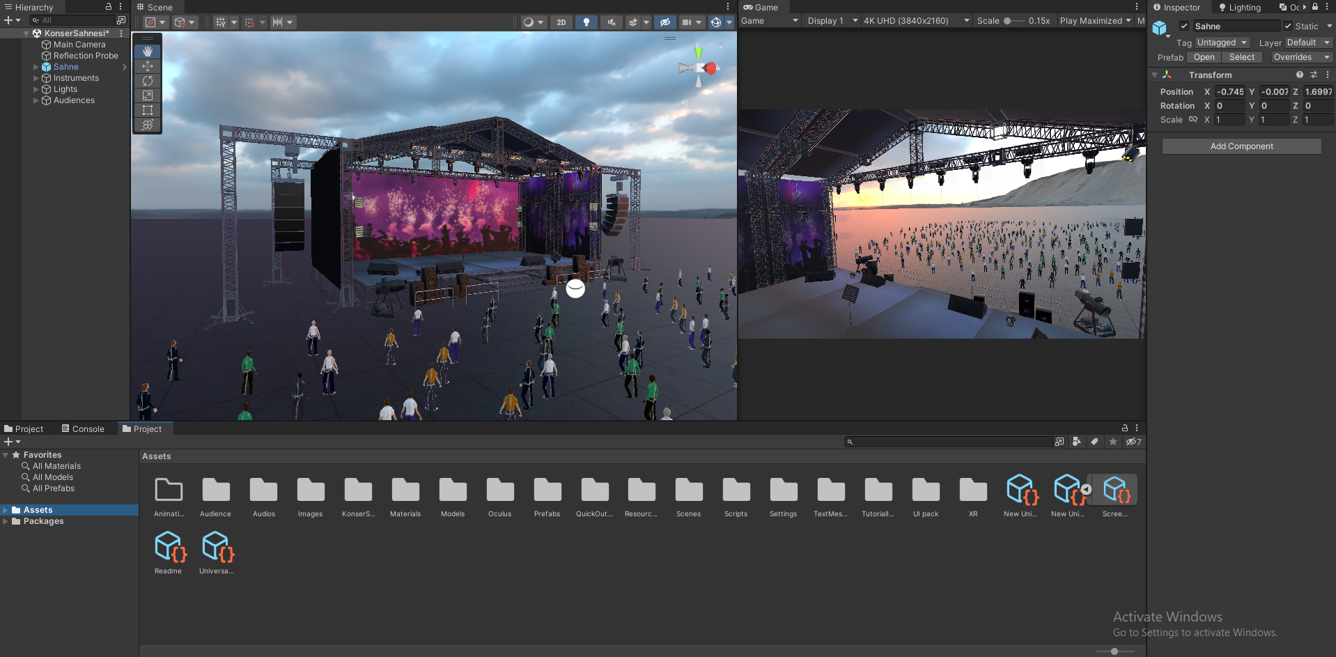 VR experience · detail